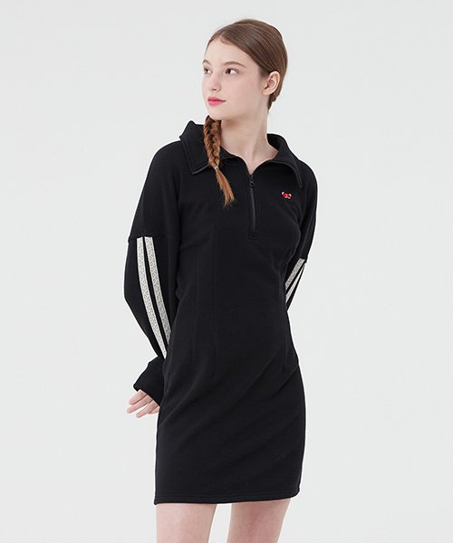 [KIRSH]IVE チャンウォンヨン 着用 スモール チェリー ドレス [ブラック] KKQWCOP500M