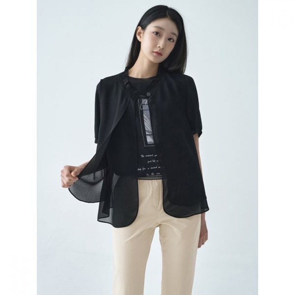 [ジーセン] ポリシフォンベスト LCVTO522_BK