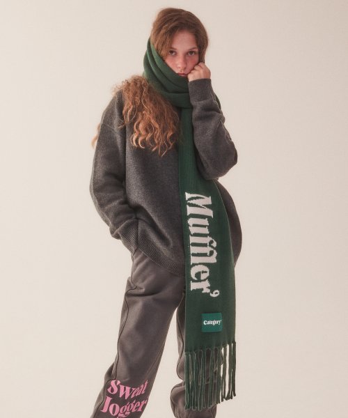 CATEGORY9 KNIT MUFFLER_DARK GREEN 13,360円