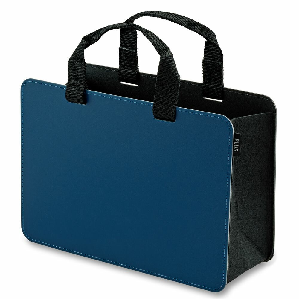 （まとめ買い）モバイルバッグ+ オフィス対応 社内移動用モバイルバッグ ワイドタイプ ネイビー FL-102MB [x3]