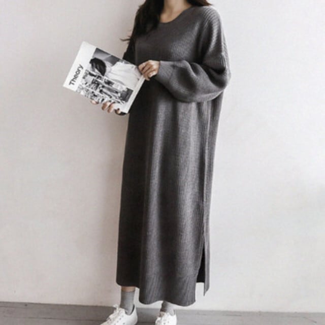 【送料無料】レディース 大秋冬 新作 レディース カジュアル 暖かい スリット ゆったり