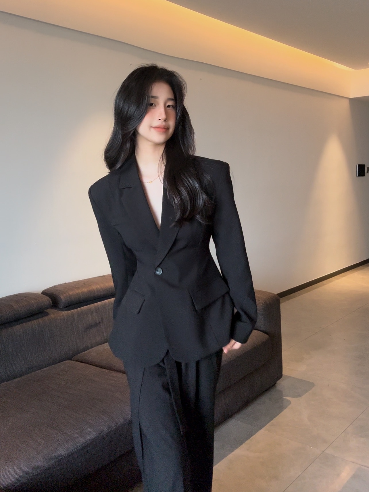 新生活応援ビジネス特集 韓系スーツ ワイドパンツ 通勤 スーツ アウター ファッション ビジネスウェア 卒業式 卒園式 入学式