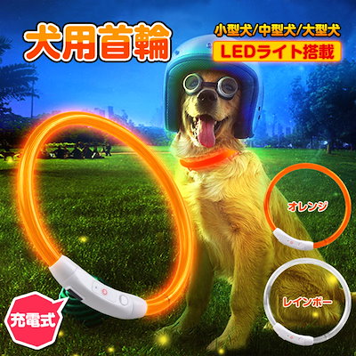 Qoo10 犬用首輪 光る ペット
