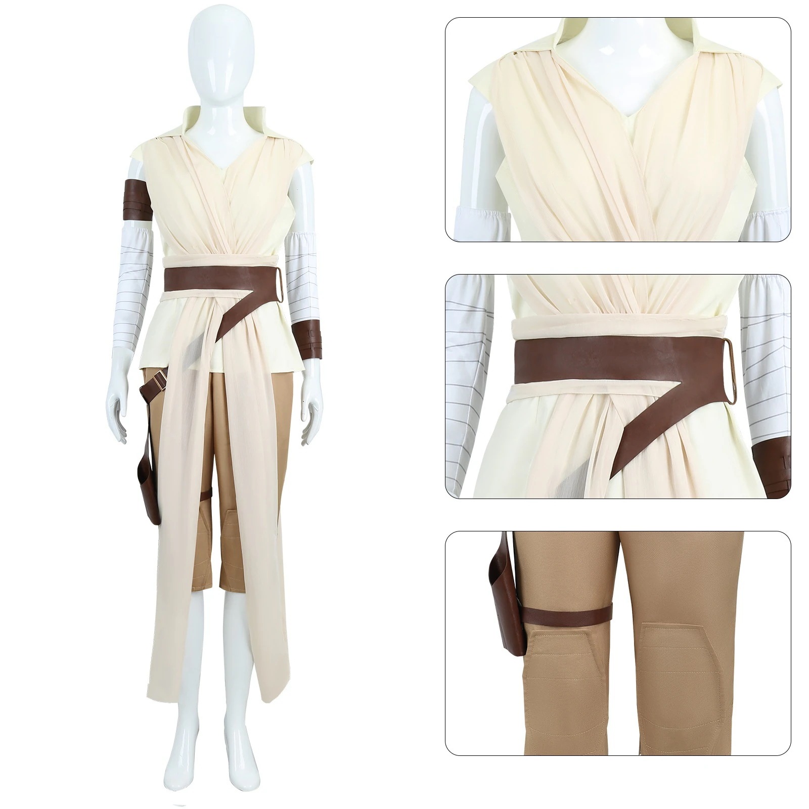 【2025新作】コスプレ 仮装ハロウィーンスターウォーズcos服ジェダイスカイウォーカー台頭レイコスプレ衣装 イベント用品