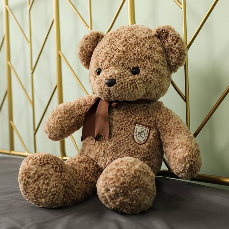 可愛い くま ぬいぐるみ 抱きまくら アニマル 癒し系 おもちゃ 大きい お昼寝 お誕生日 記念日 クリスマス バレンタインデー プレゼント キッズ 彼女彼氏へ ベッドルーム テディベア カーキ 50