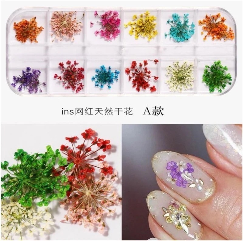 10個セットネイルパーツ デコパーツ アクセサリー 花 ネイル 押し花 ドライフラワー 花材 フラワー