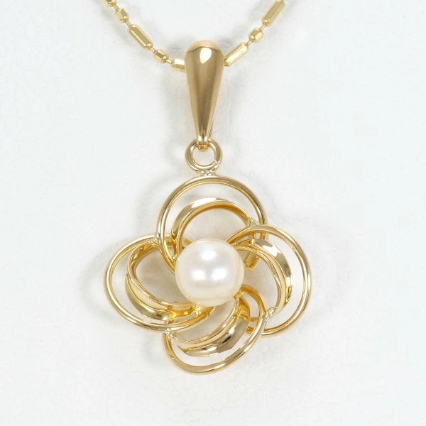 K18 18金 YG イエローゴールド ネックレス パール(真珠) 約42cm ジュエリー 中古 29,482円