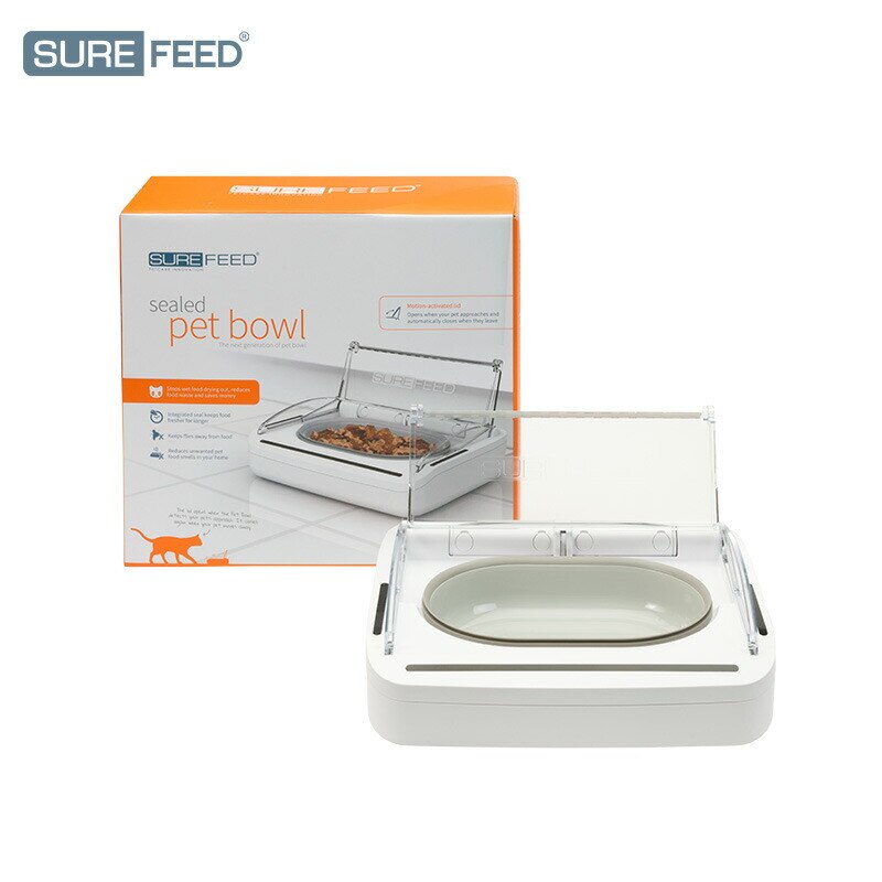 ペット用 フードボウル 給餌器 給食器 給食ボウル 犬 猫 赤外線センサー 自動開閉 防湿 鮮度保つ