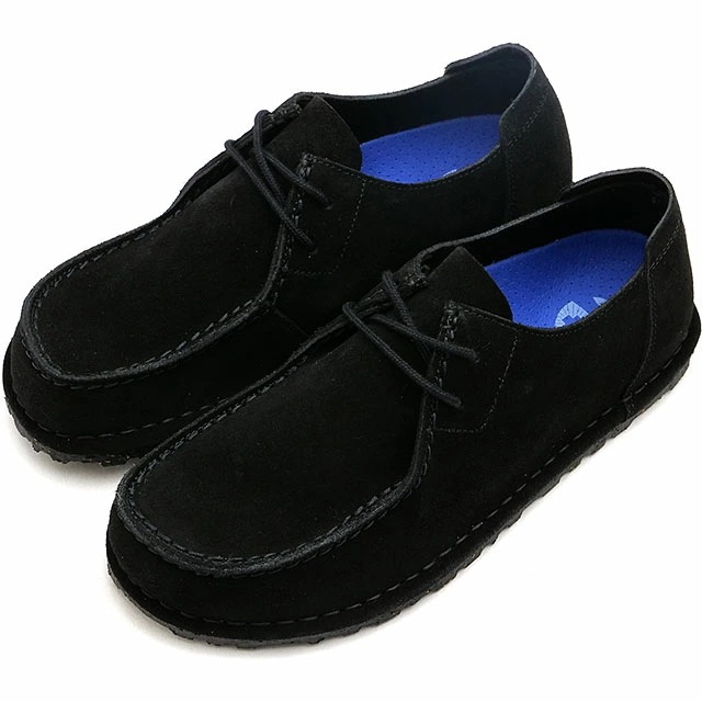 モカシン ウッティ レース [1028740] UTTI LACE レディース コンフォートシューズ デッキシューズ BLACK SUEDE-LEATHER