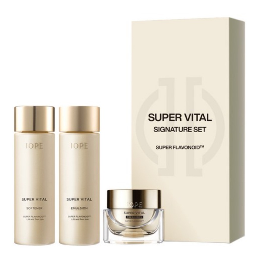 [3点セット] スーパーバイタル シグネチャー 基礎 化粧品 3種/ 保湿/ 栄養/ 弾力/ 粘り気のない栄養クリーム