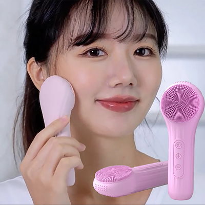 音波振動式洗顔器 電動洗顔ブラシ 洗顔ブラシ ボディブラシ 角質 黒ずみ リフトアップ 回転式 防水 電池式 アタッチメント 毛穴 角質 ケア クレンジング お買い物マラソンP5倍音波振動式洗顔器 電動洗顔ブラシ