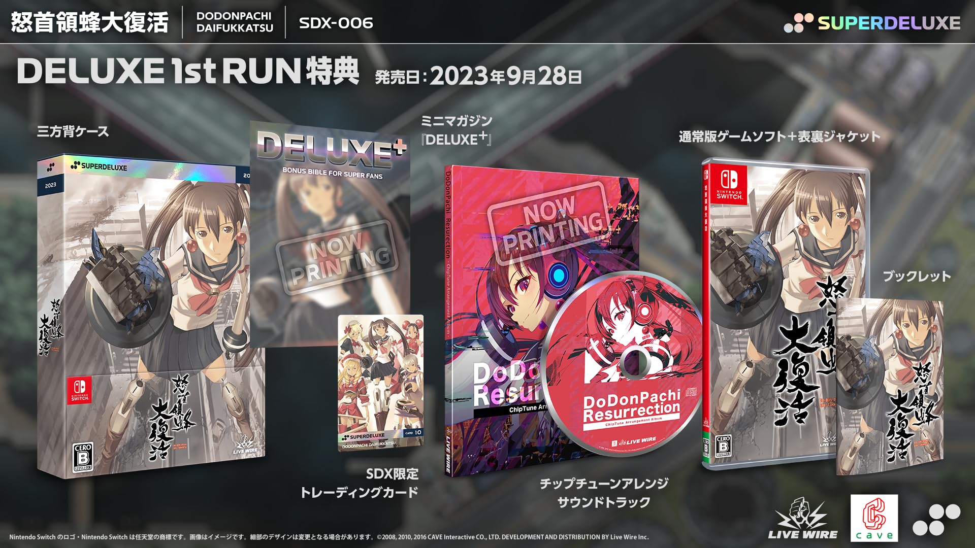 SUPERDELUXE GAMES 怒首領蜂大復活(ドドンパチダイフッカツ) -Switch 8,177円