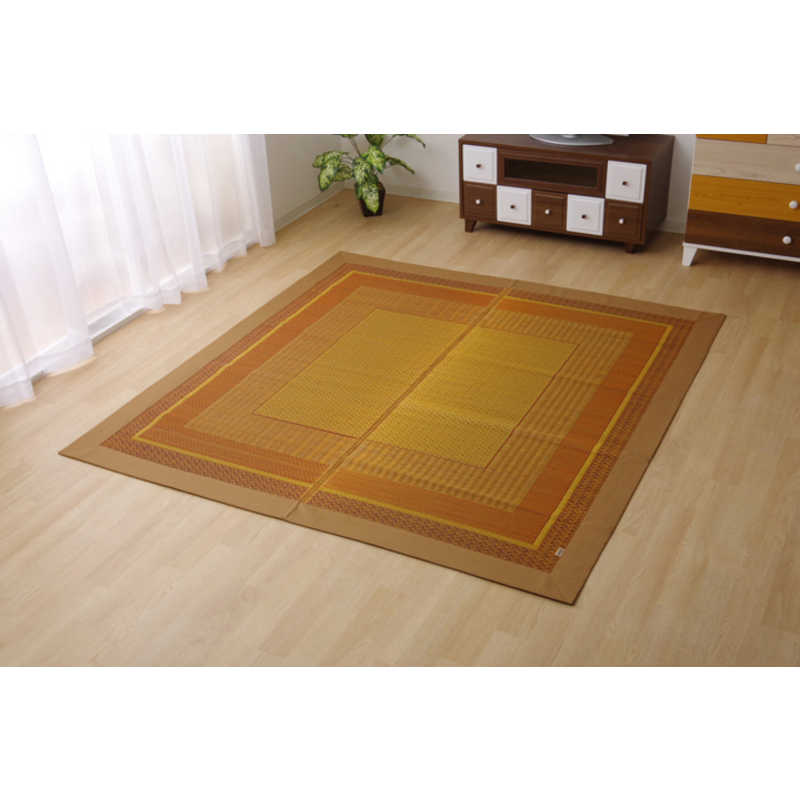 イケヒコ　ラグ い草 ラグ カーペット 『ランクス』 ベージュ