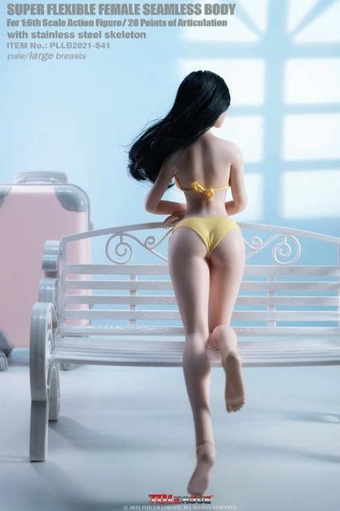 SALE!新品未開封ヘッド付き TBLeague 1/6 鉄骨シームレス超可動 女素体 PALE肌 Lバストアクションフィギュア PLLB2021-S41 TOYS