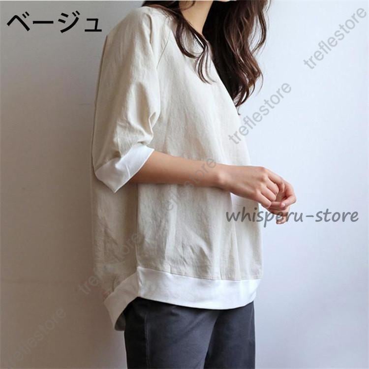 Tシャツ トップス レディース 半袖Tシャツ ティーシャツ スウェット カジュアル おしゃれ 春 夏 秋 韓国風