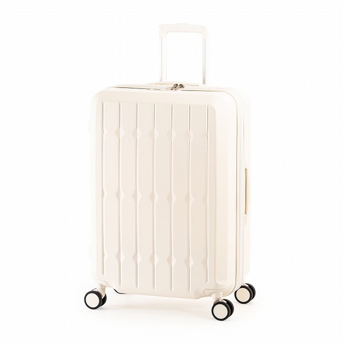 ハードキャリーケース DrinkHolder and Suspension 4～6泊 66L＋10L ALI-6030SD-24W-VN バニラ