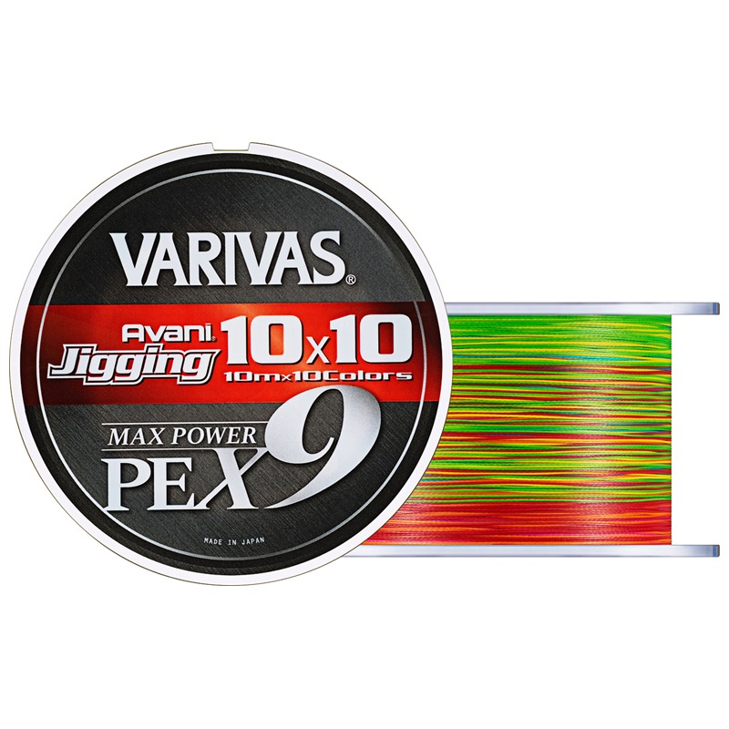 バリバス ジギング10×10 マックスパワーPE X9 300m 2ゴウ/MAX39lb アバニ ジギング10×10 マックスパワーPE X9 300m 10m×10色(2号/MAX39lb) ジギ