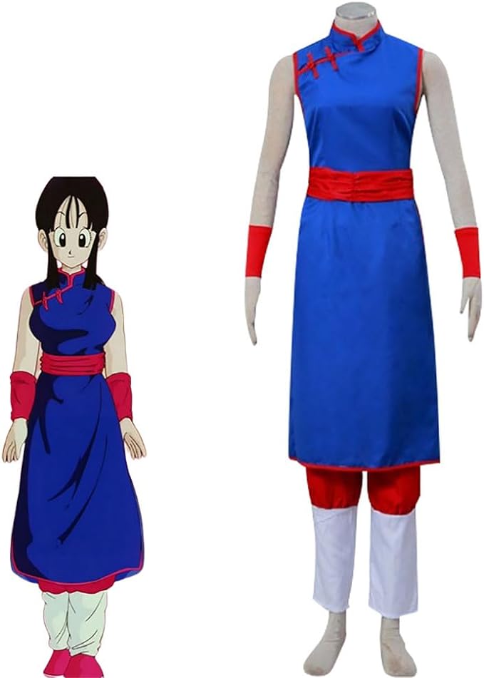 チチ コスプレ衣装 コスチューム ドラゴンボール 孫悟空の妻 文化祭 ハロウイン 長袖 パーティー 変装