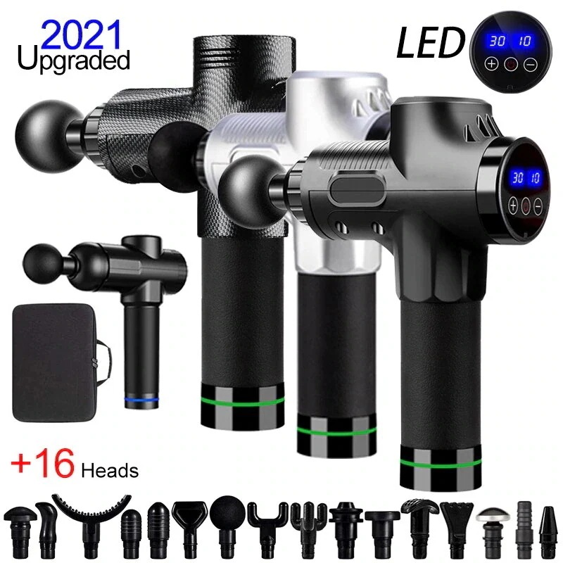 新品コネクテッドマッスルマッサージガン 日焼け止め 首 マッサージ ャー 液晶電動ペットマッサージガン 脚 深い全身ケア 肩