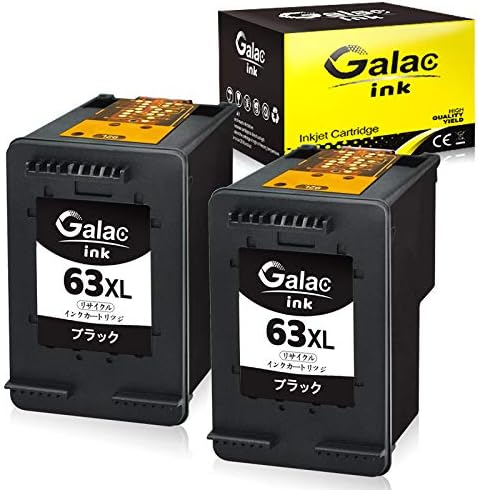 インクカートリッジ 63XL ブラック 2個 残量表示付き 対応機種 ENVY 4520 OfficeJet 4650 5220