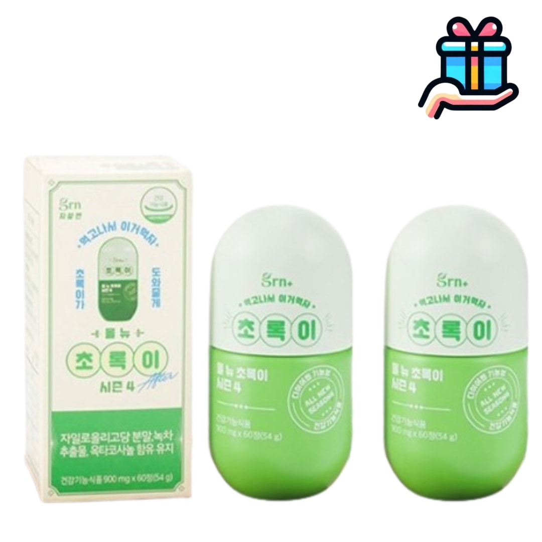 [韓国人の期待容量1+1] シーズン4 スリム バランス グリーン 60錠+60錠 計120錠 排便活動 体脂肪 ダイエット 長健康 体重減少 コレステロール カテキン 腹部脂肪 ヒップ回り BMI減