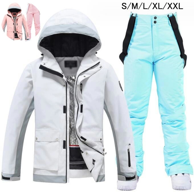 新品セールスキーウェア スノボ ウェア 男女兼用 防寒 防水 スノーボードウェア レディース 2点セット ジャケット パンツ 暖かい メンズスノボウェア スキー ボードウェア スノボーウェア 可愛い