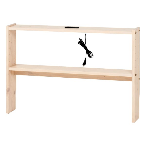 ヘッドボード 約 幅98×奥行15×高さ66cm ホワイトウォッシュ WH-7708-WS