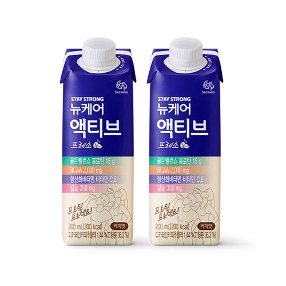 韓国-KMEAL-デサンウェライプ ニューケア アクティブ プレッソ 200ml x 24パック バランス 栄養食 バラン食 簡単代用