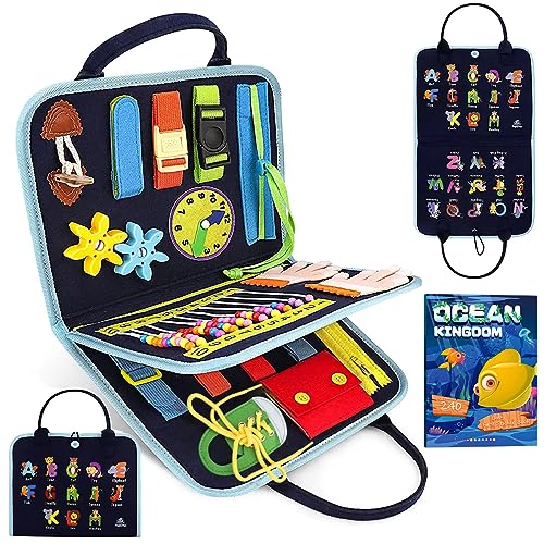 FlyCreat モンテッソーリ おもちゃ お着替えの練習 知育玩具 教具知育 学習玩具 1/2/3/4/5歳 男の子 女の子 子ども 生活習慣 想像力/創造力 集中力幼児 脳 活性化 感覚教具 指先