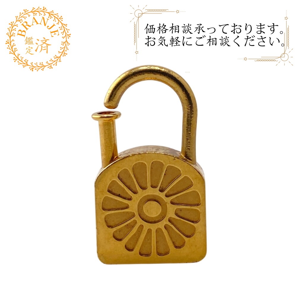 9447_0690 カデナサンフラワーパドロックチャーム ヴィンテージチャーム カデナ ゴールド その他小物 ゴールド ブランド