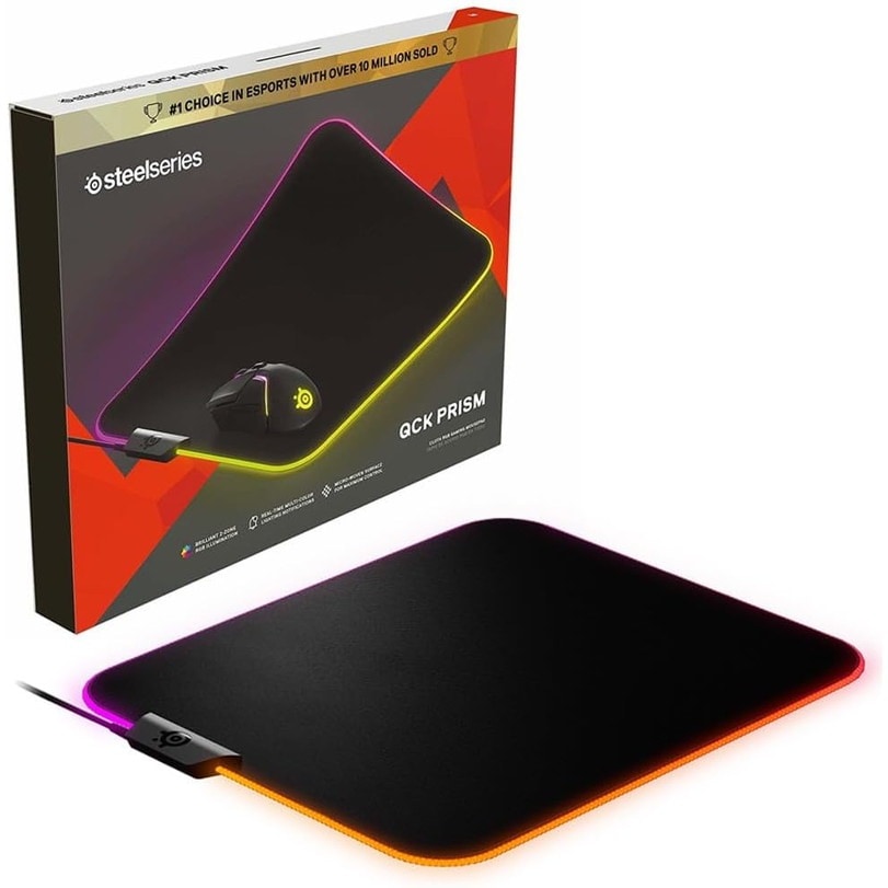 『63825』SteelSeries スティールシリーズ QcK Prism Cloth Medium ゲーミングマウスパッド