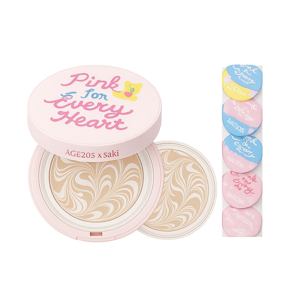 [T] AGE 20S ディオリジン エッセンス ファクト ピンク フォー エヴリー ハート エディション本品+ 詰め替え用 1p+パフ 4個 SPF50+ PA+++