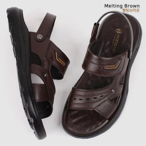 メンズスリッパ兼用サンダル レザーサンダル S39