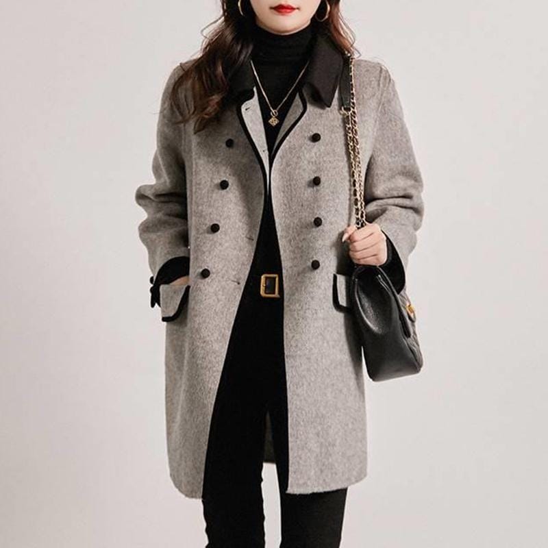 秋服 レディース ファッション オシャレ カワイイ シンプル 大人カワイイ 大きいサイズ ウール コート 春　秋　冬 カジュアル ミドル丈