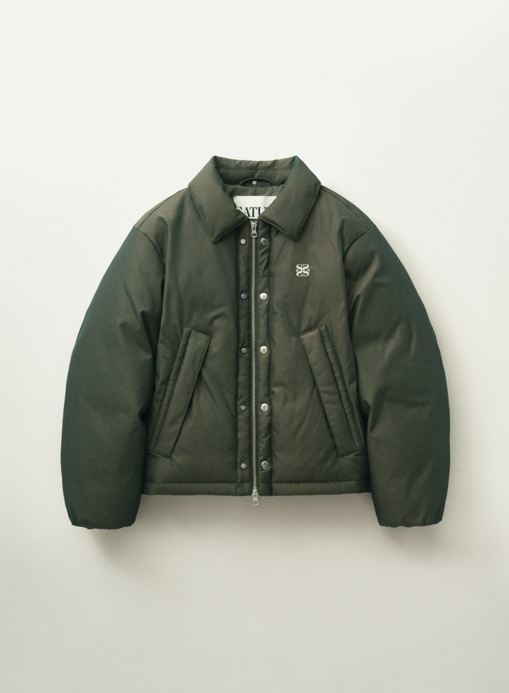 【SATUR】 LECCE TWO TONE DUCK DOWN PADDING : GLITTER GREEN BROWN