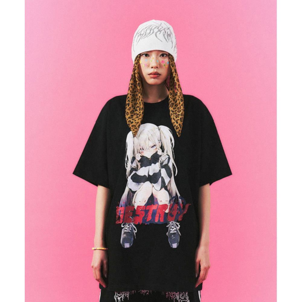 SCHISM INDUCING DESTROY GIRL T SHIRT BLACK SB8TS36BK 8,258円