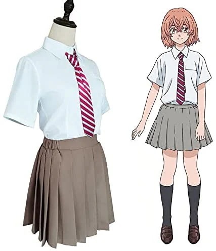 東京卍リベンジャーズ橘日向コスプレ衣装ヒナタ橘日向コスプレ衣装 JK制服アニメ衣装セット