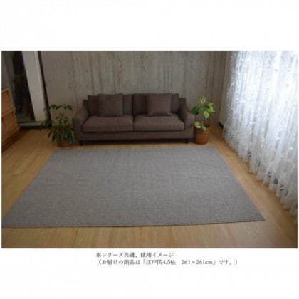 Axia アクシア ループパイルカーペット 防ダニ・抗菌・床暖対応 Mocha モカ 江戸間4.5帖 261×261