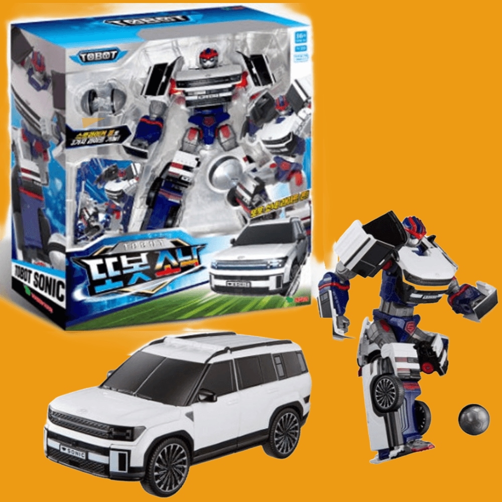 [NEW 2025 Tobot SONIC]トボット ソニック LED ライト 自動車 変身ロボッ 【韓国正規品】 韓国の男の子に大人気！トボット 変形ロボット シリーズ おもちゃ