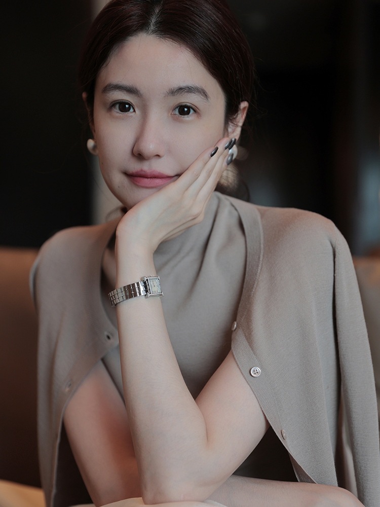 ウールニット カーディガン ノースリーブ 2点セット ツーピース 韓国 レディース オルチャン ピンク 白 黒 グレージュ カットソー ニットソー 袖なし 袖あり ノースリーブ 長袖