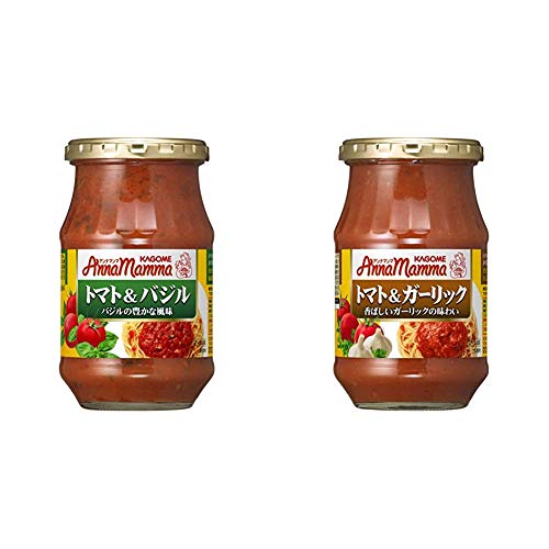 【アンナマンマ食べ比べ】 トマト&バジル 330g6個+ トマト&ガーリック 330g6個 5,273円