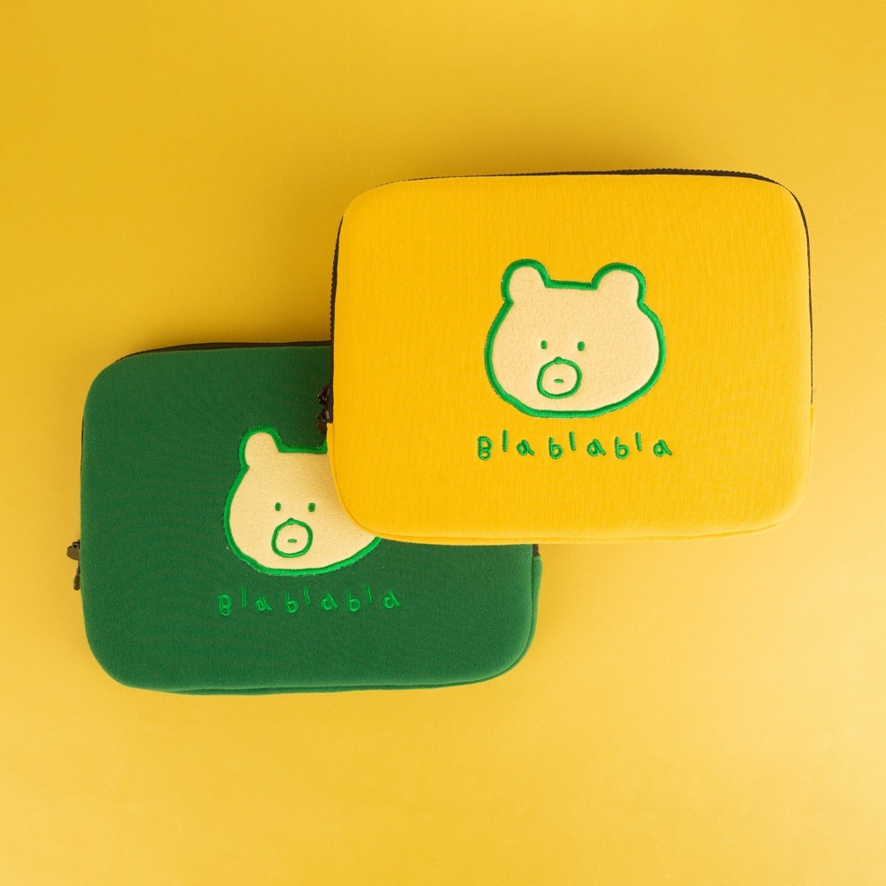 刺繍iPadノートパソコンポーチブラブラベア2種