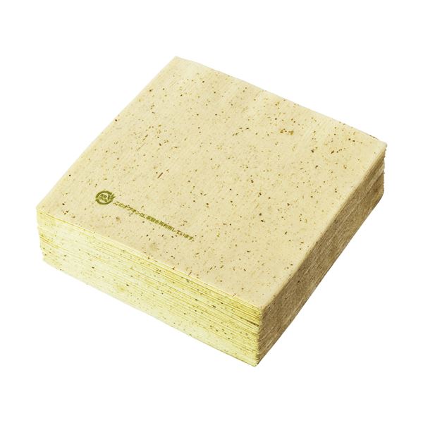 (まとめ) きんだい 茶殻ナプキン 4折 CP4A1P 1パック(100枚) (×50セット)