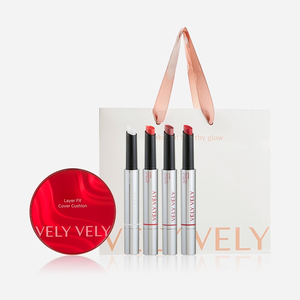 ブリブリメイク2種セット【レイヤーフィットカバークッション15g（SPF50+PA++++）＋ガラスリップボリューミングナイト4種タック1＋（贈呈）ショッピングバッグ】 7,333円