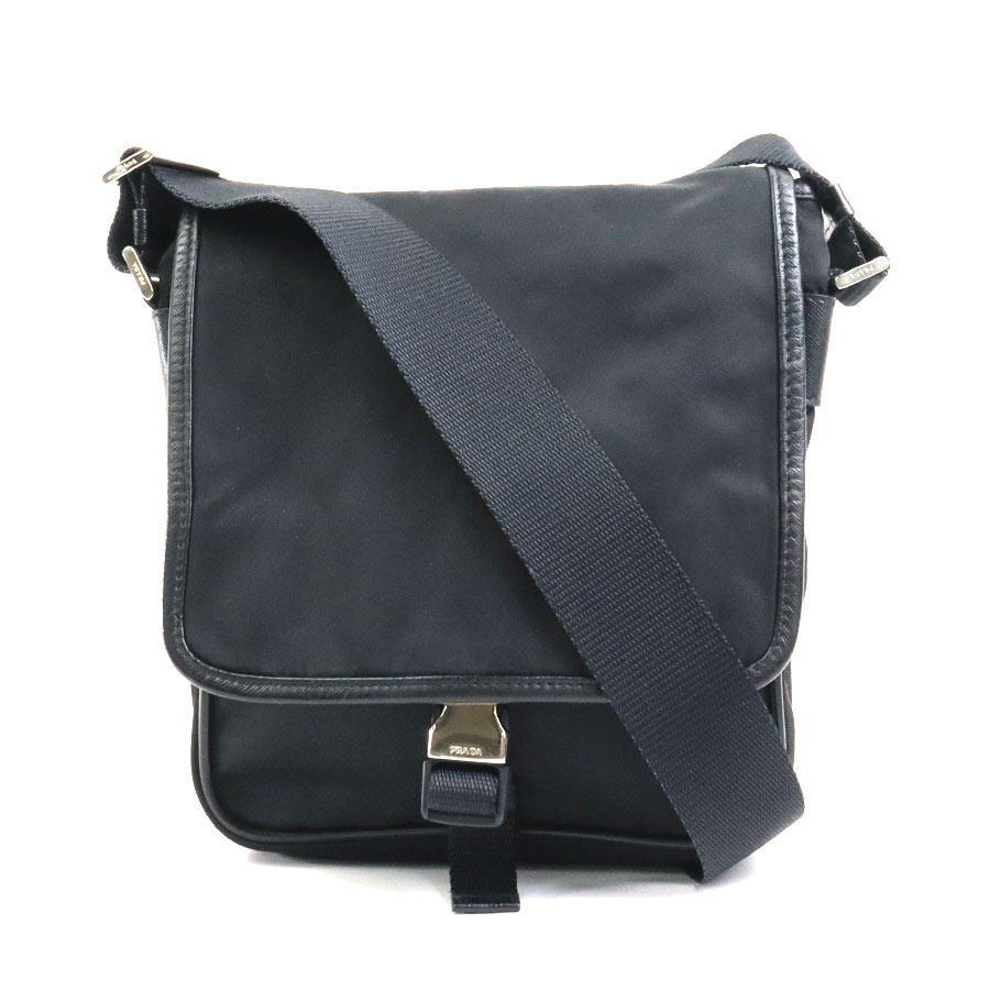 プラダ PRADA ショルダーバッグ ナイロン ブラック ユニセックス h30105g