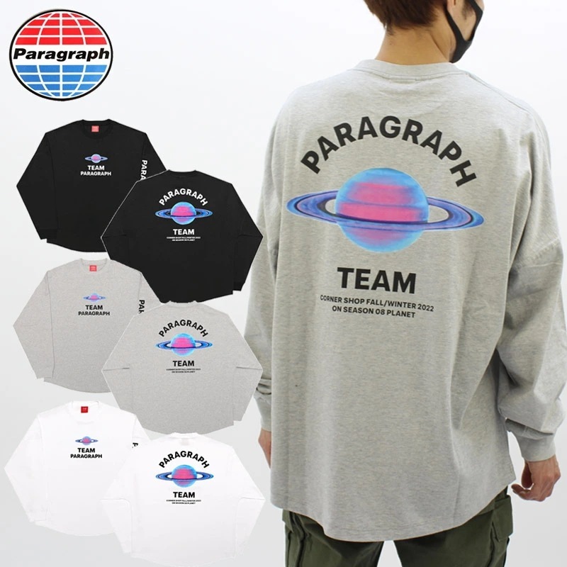 パラグラフ TEAM LONG SLEEVE TEE NO.08-005/ チームパラグラフ ロングスリーブTシャツ 長袖 メンズ レディース カットソー [AA]