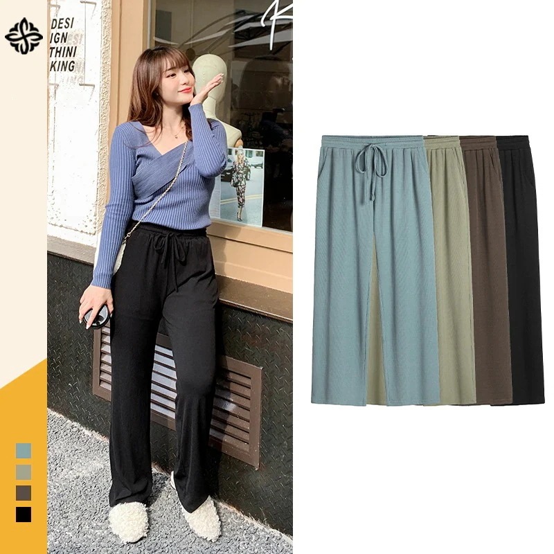 パンツレギンス韓国 可愛い エレガント 長ズボン ワイドパンツ カジュアルパンツ 100KG夏ひんやり レディース10分丈 おしゃれ 5L4L ガウチョパンツ 新作 韓国ファッション 大きいサイズ X