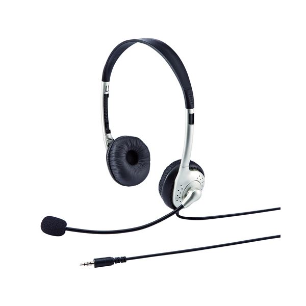 (まとめ)サンワサプライ タブレット用ヘッドセット MM-HS525TABN(×2セット)