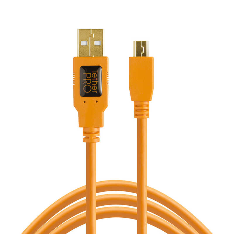 テザーツールズ　TetherPro USB 2.0 male to Mini-B 5 pin 15 Orang　CU5451