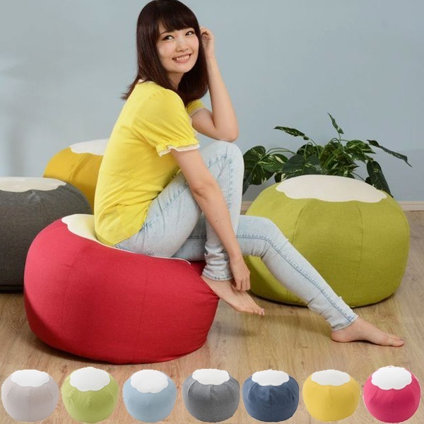 ビーズクッション 洗えるカバーリング POTE クッション ビーズ フロアクッション ビーズソファ 椅子 スツール オットマン かわいい お洒落 おしゃれ 1人用 一人用 リビング カラフル